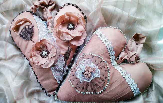 осеннее украшение из ткани