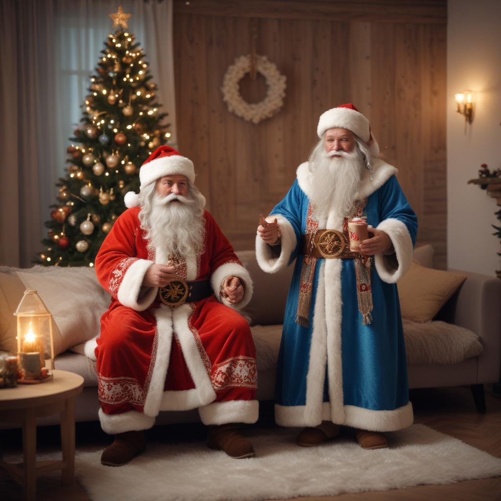 Дед Мороз и Снегурочка: новогодние поздравления для дома, утренников и корпоративов